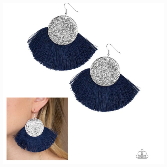 FOXTROT FRINGE BLUE EARRINGS